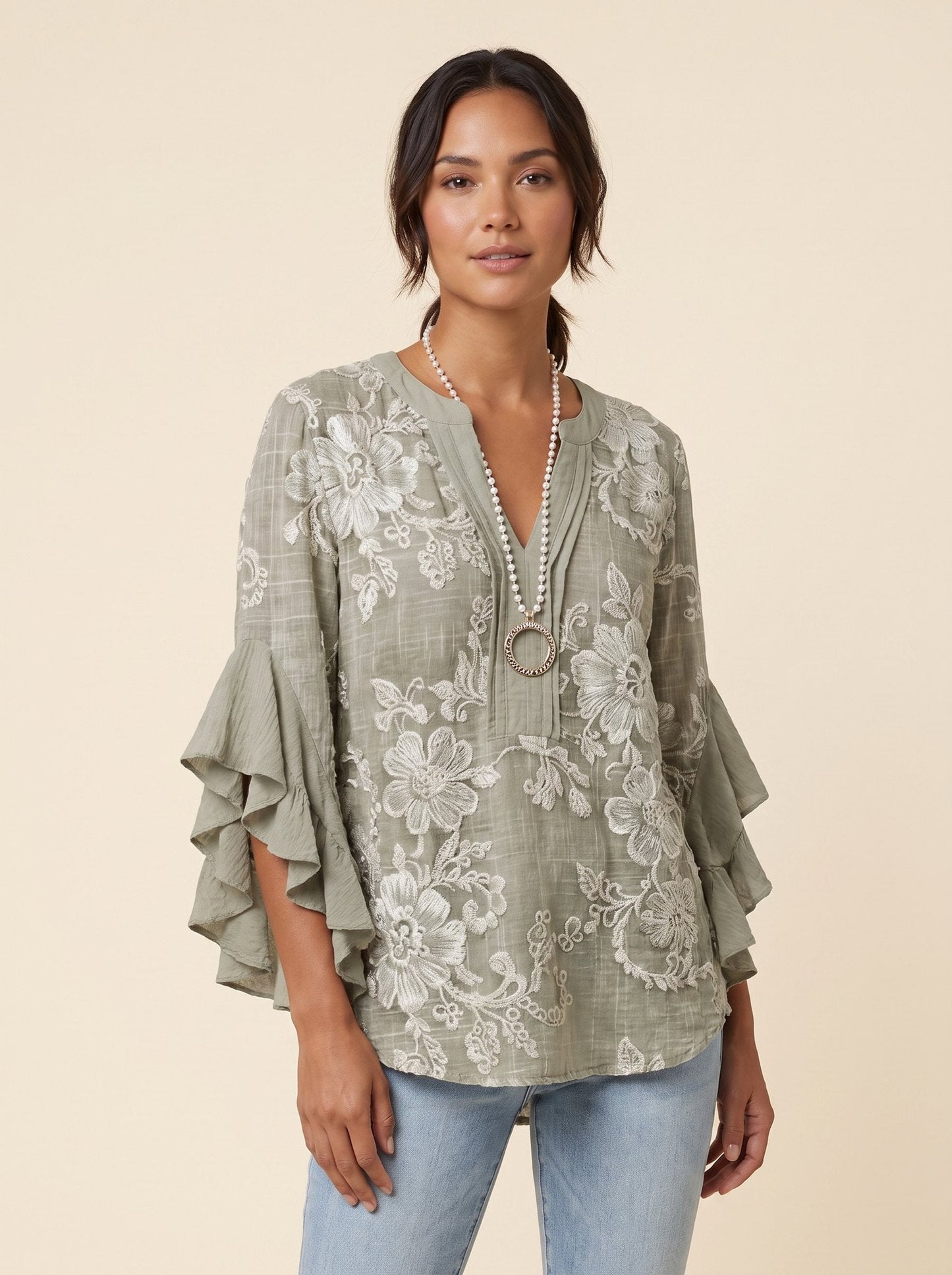 Isla Floral Blouse | Lightweight, Breathable Summer Top for Women 3
