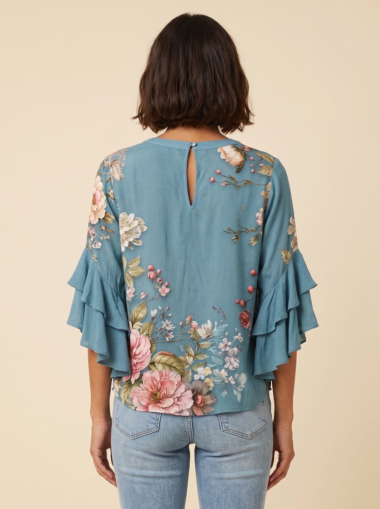 Isla Floral Blouse | Lightweight, Breathable Summer Top for Women 4