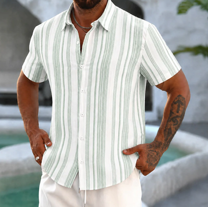 Ivy Men's Shirt | Striped, Relaxed Fit, Lightweight 3