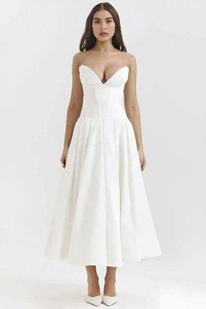 Laarni Maxi Dress | Sculpted Bodice, Voluminous Skirt, Elegant for Special Occasions 0