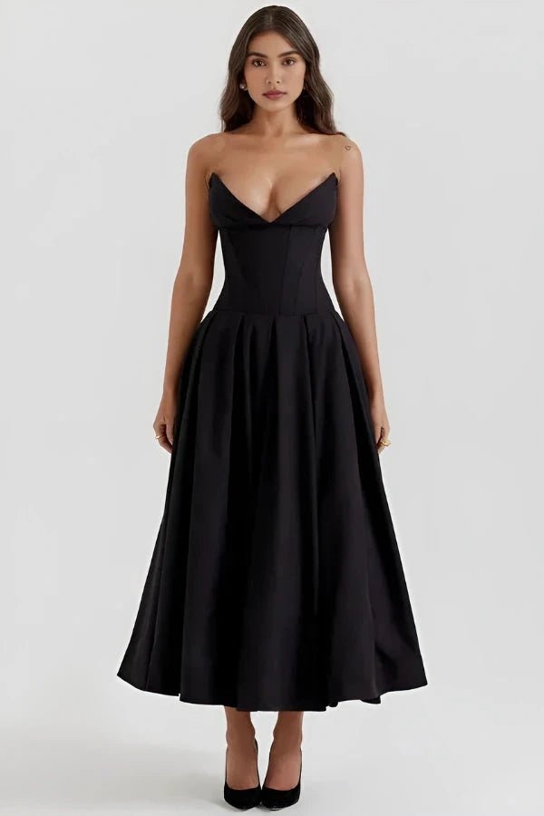 Laarni Maxi Dress | Sculpted Bodice, Voluminous Skirt, Elegant for Special Occasions 1