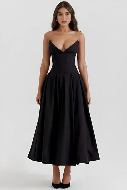 Laarni Maxi Dress | Sculpted Bodice, Voluminous Skirt, Elegant for Special Occasions 1