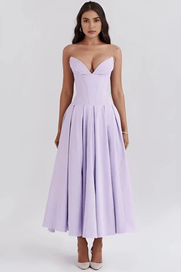 Laarni Maxi Dress | Sculpted Bodice, Voluminous Skirt, Elegant for Special Occasions 10