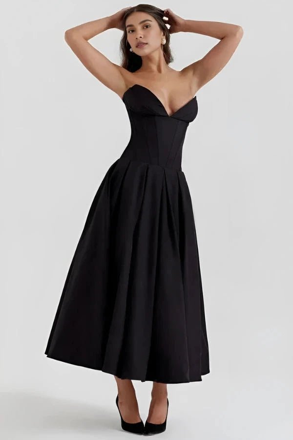 Laarni Maxi Dress | Sculpted Bodice, Voluminous Skirt, Elegant for Special Occasions 2