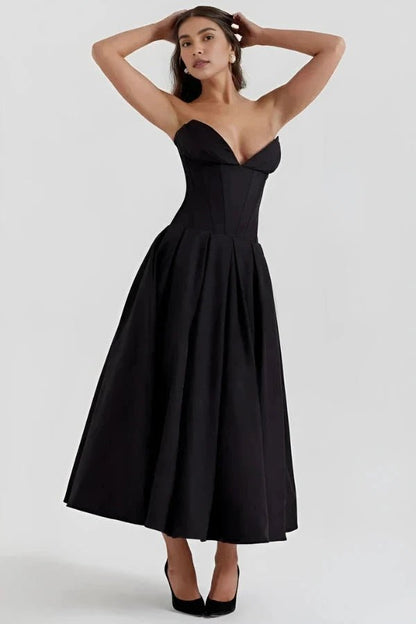 Laarni Maxi Dress | Sculpted Bodice, Voluminous Skirt, Elegant for Special Occasions 2