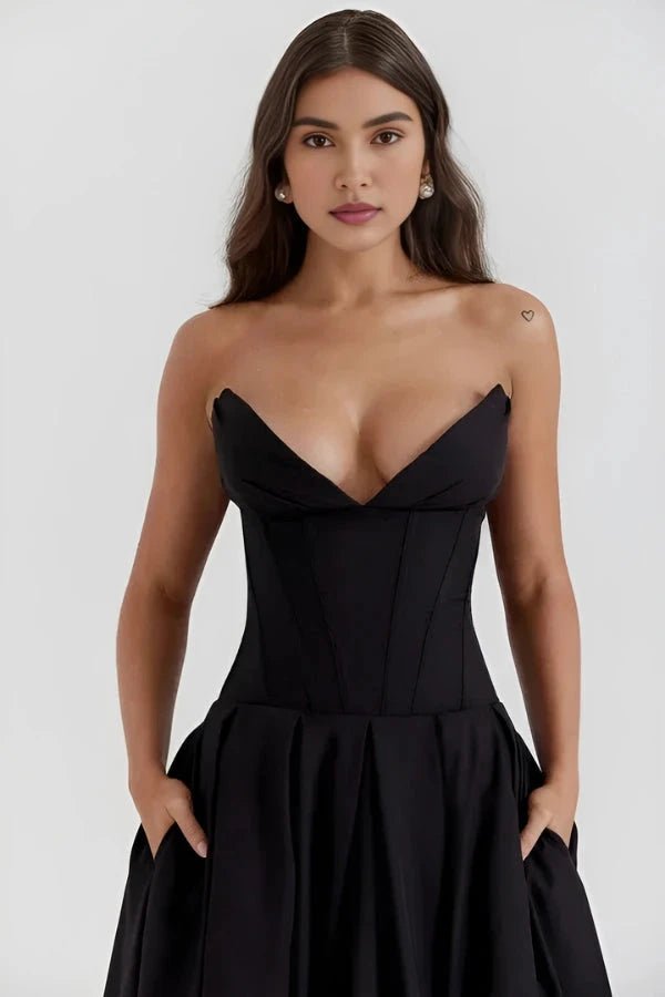 Laarni Maxi Dress | Sculpted Bodice, Voluminous Skirt, Elegant for Special Occasions 3