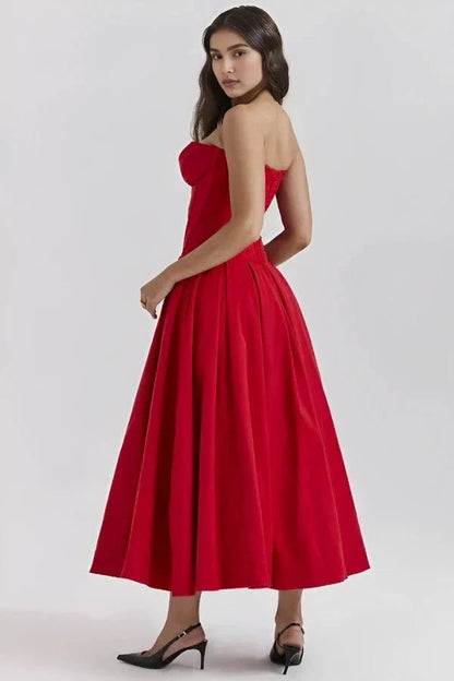 Laarni Maxi Dress | Sculpted Bodice, Voluminous Skirt, Elegant for Special Occasions 5