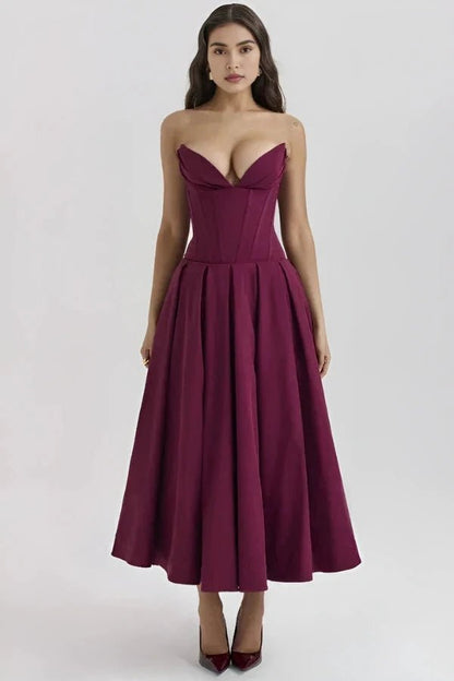 Laarni Maxi Dress | Sculpted Bodice, Voluminous Skirt, Elegant for Special Occasions 7