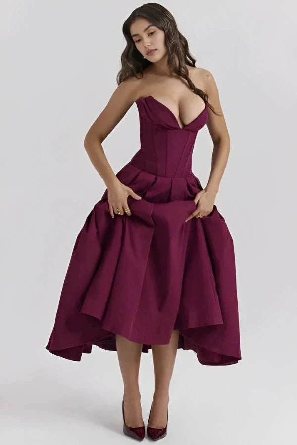 Laarni Maxi Dress | Sculpted Bodice, Voluminous Skirt, Elegant for Special Occasions 8