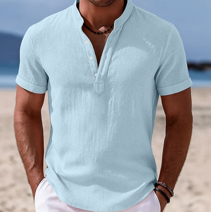 Lachlan Men's Shirt | Lightweight Summer Button-Up, Short Sleeve 6