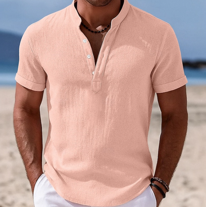 Lachlan Men's Shirt | Lightweight Summer Button-Up, Short Sleeve 8