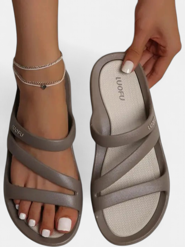 Ladely Slip-On Sandals for Women | Cushioned Footbed, Versatile Style 1