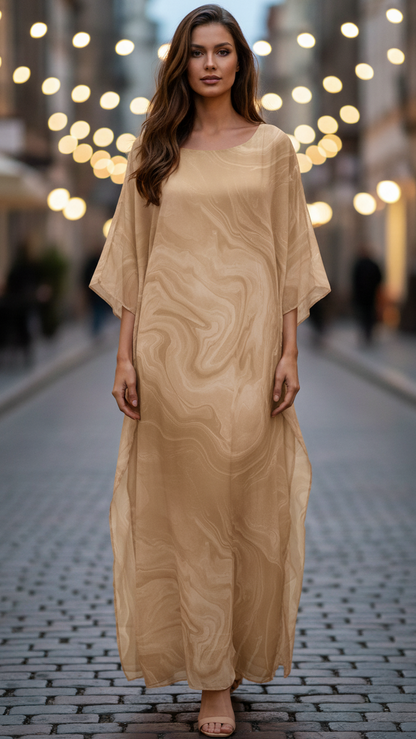 Lara Evening Dress | Elegant Chiffon Maxi for Formal Events 0