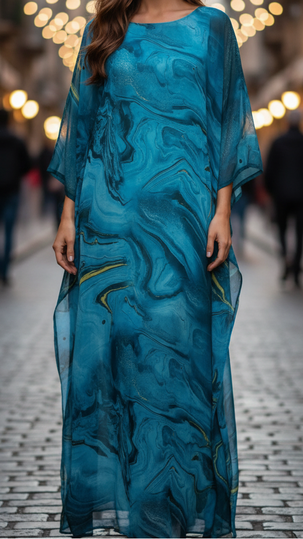 Lara Evening Dress | Elegant Chiffon Maxi for Formal Events 1