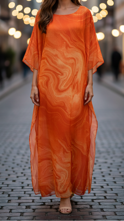Lara Evening Dress | Elegant Chiffon Maxi for Formal Events 2