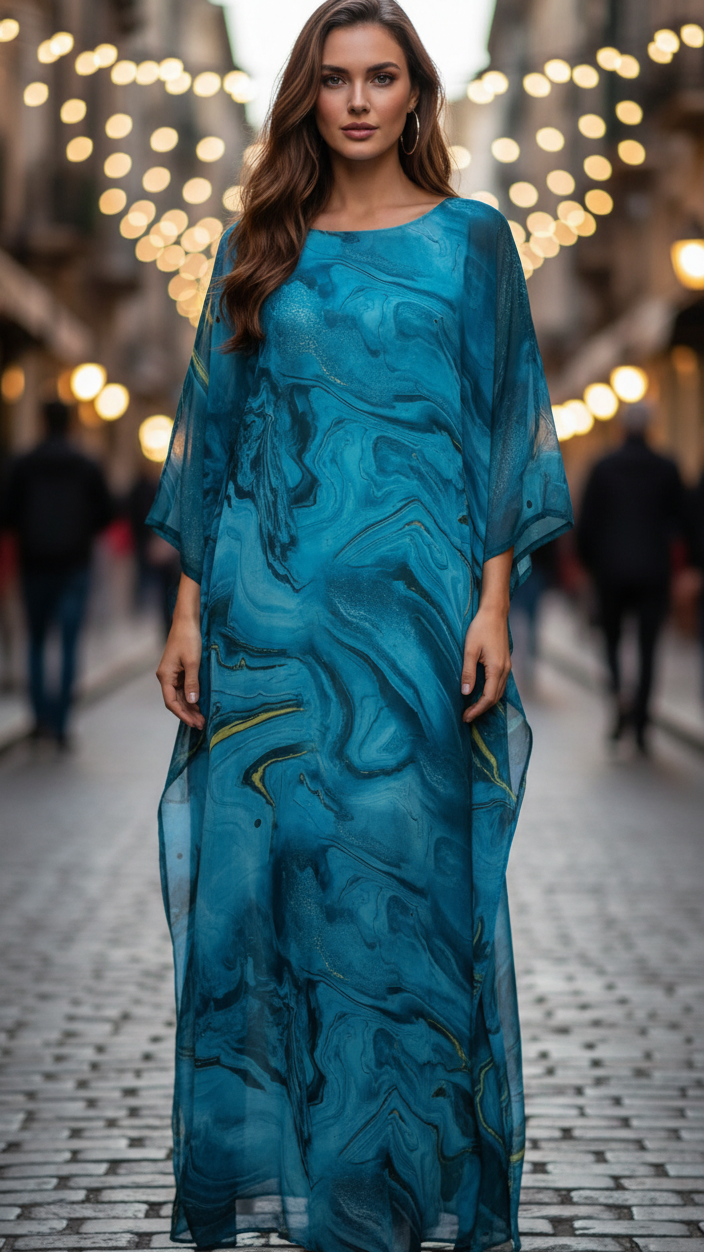 Lara Evening Dress | Elegant Chiffon Maxi for Formal Events 5