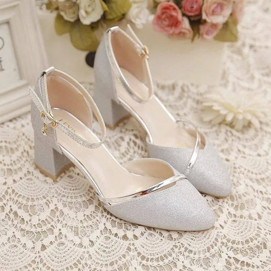Liora Block Heel Shoes | Elegant Ankle Strap for Women 0