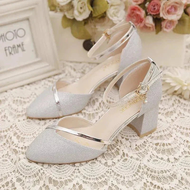 Liora Block Heel Shoes | Elegant Ankle Strap for Women 1