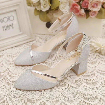 Liora Block Heel Shoes | Elegant Ankle Strap for Women 1