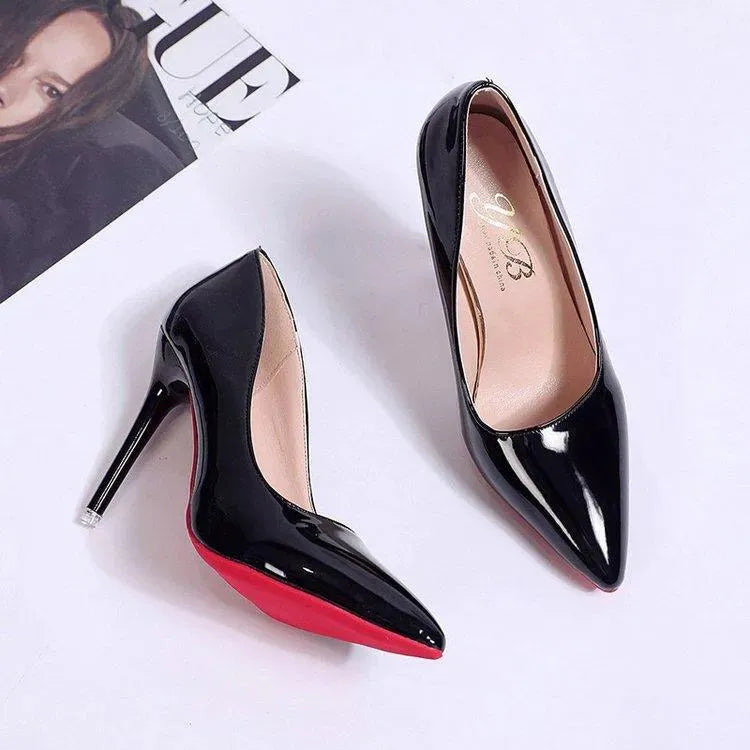 Luna Black Pumps | PU Upper, Stylish Stiletto Heels for Women 14