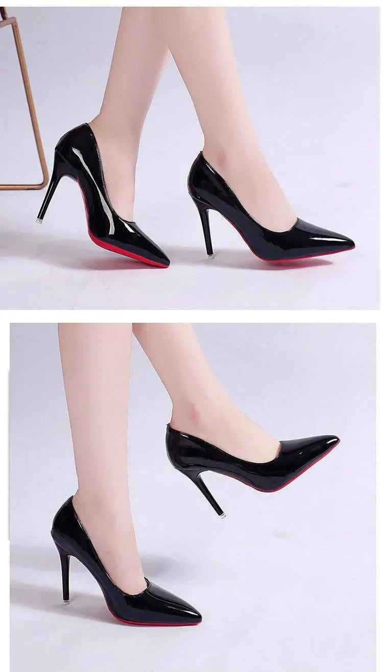 Luna Black Pumps | PU Upper, Stylish Stiletto Heels for Women 3