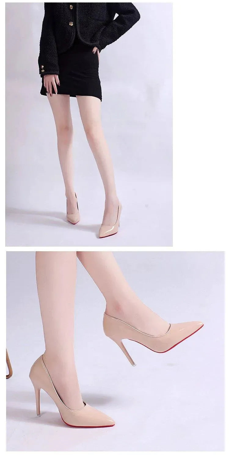 Luna Black Pumps | PU Upper, Stylish Stiletto Heels for Women 4
