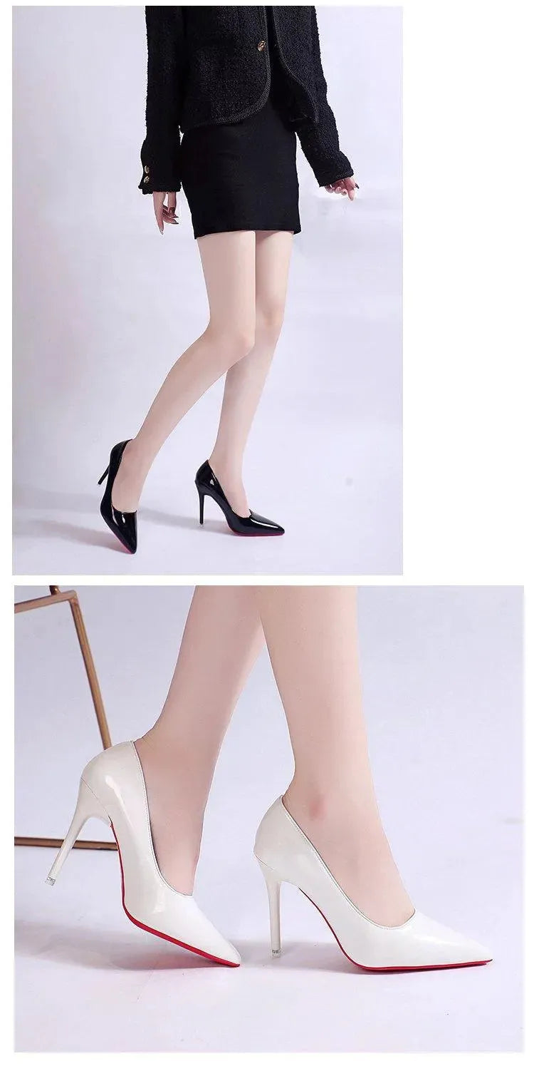 Luna Black Pumps | PU Upper, Stylish Stiletto Heels for Women 5