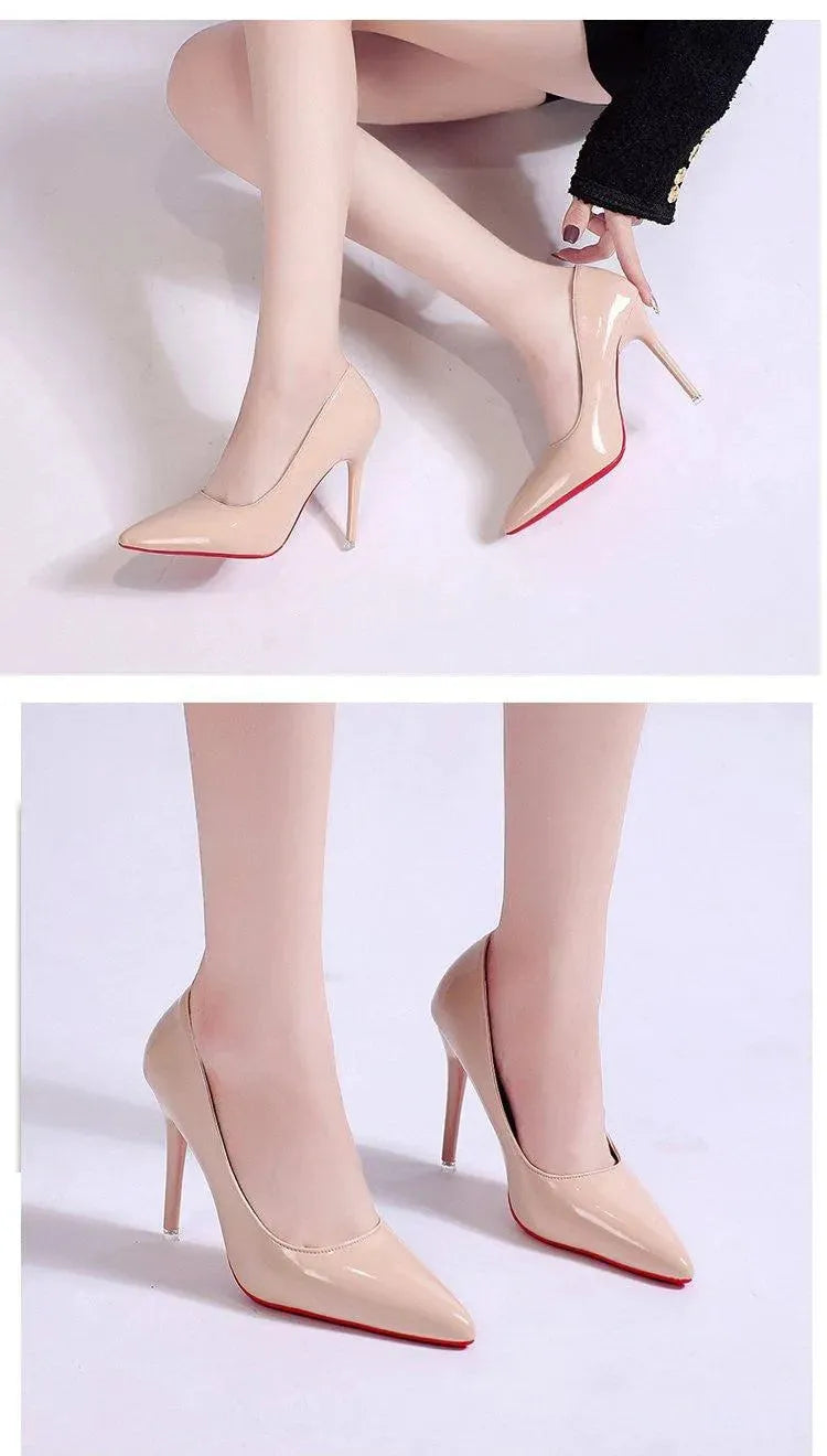 Luna Black Pumps | PU Upper, Stylish Stiletto Heels for Women 6