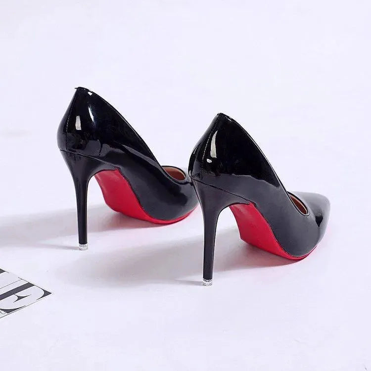 Luna Black Pumps | PU Upper, Stylish Stiletto Heels for Women 9