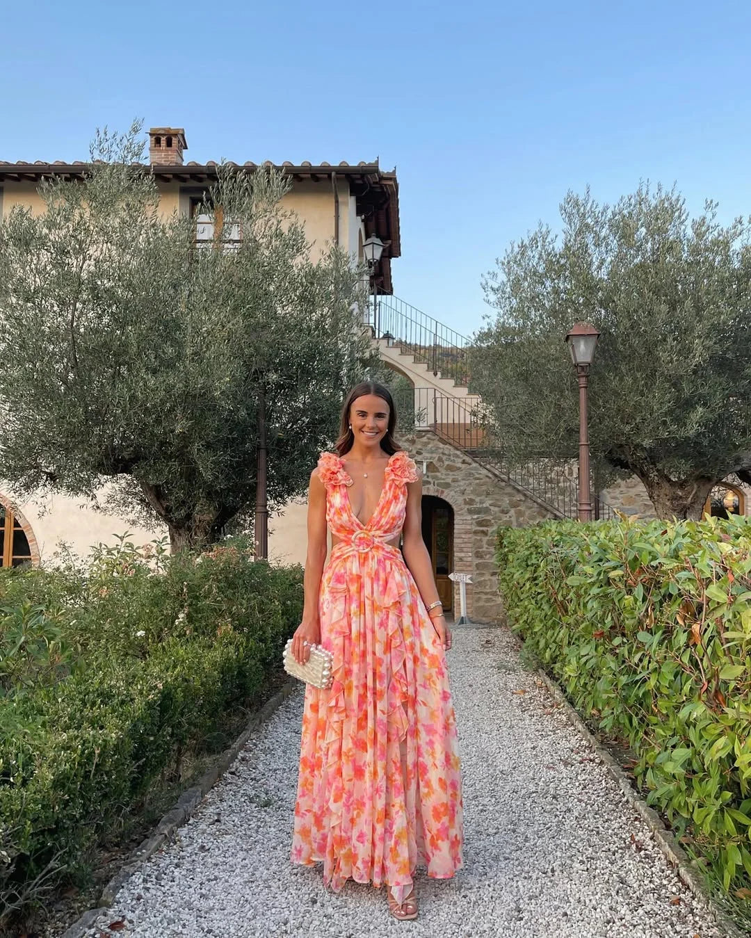 Luna Floral Dress | Lightweight, Sleeveless Wedding Guest Dress 0