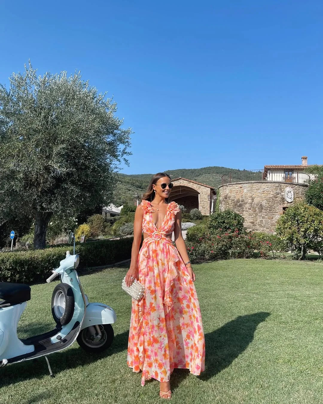 Luna Floral Dress | Lightweight, Sleeveless Wedding Guest Dress 2