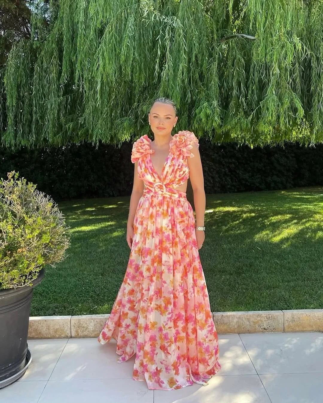 Luna Floral Dress | Lightweight, Sleeveless Wedding Guest Dress 3
