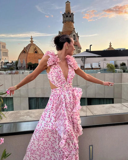 Luna Floral Dress | Lightweight, Sleeveless Wedding Guest Dress 7