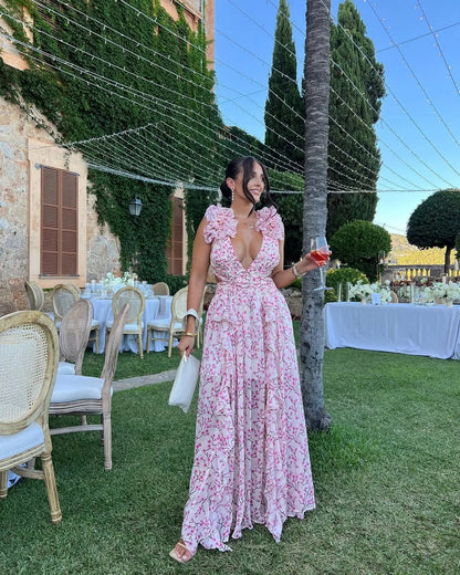 Luna Floral Dress | Lightweight, Sleeveless Wedding Guest Dress 8