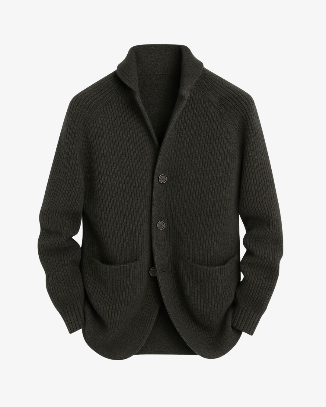 Lynx Black Cardigan | Button-Front Knit, Structured Fit 1