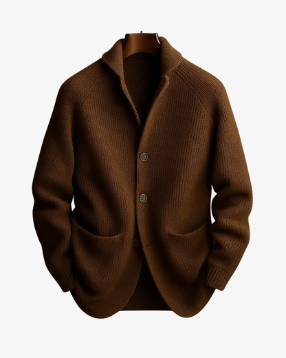 Lynx Black Cardigan | Button-Front Knit, Structured Fit 2