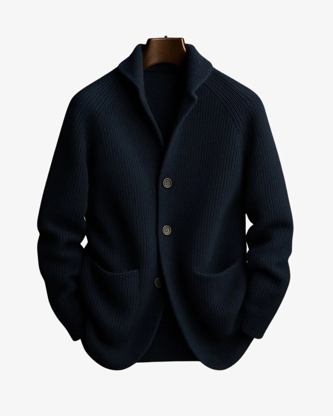 Lynx Black Cardigan | Button-Front Knit, Structured Fit 5