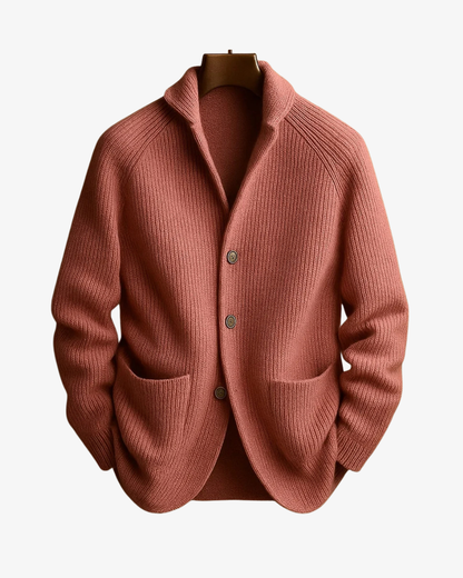 Lynx Black Cardigan | Button-Front Knit, Structured Fit 6