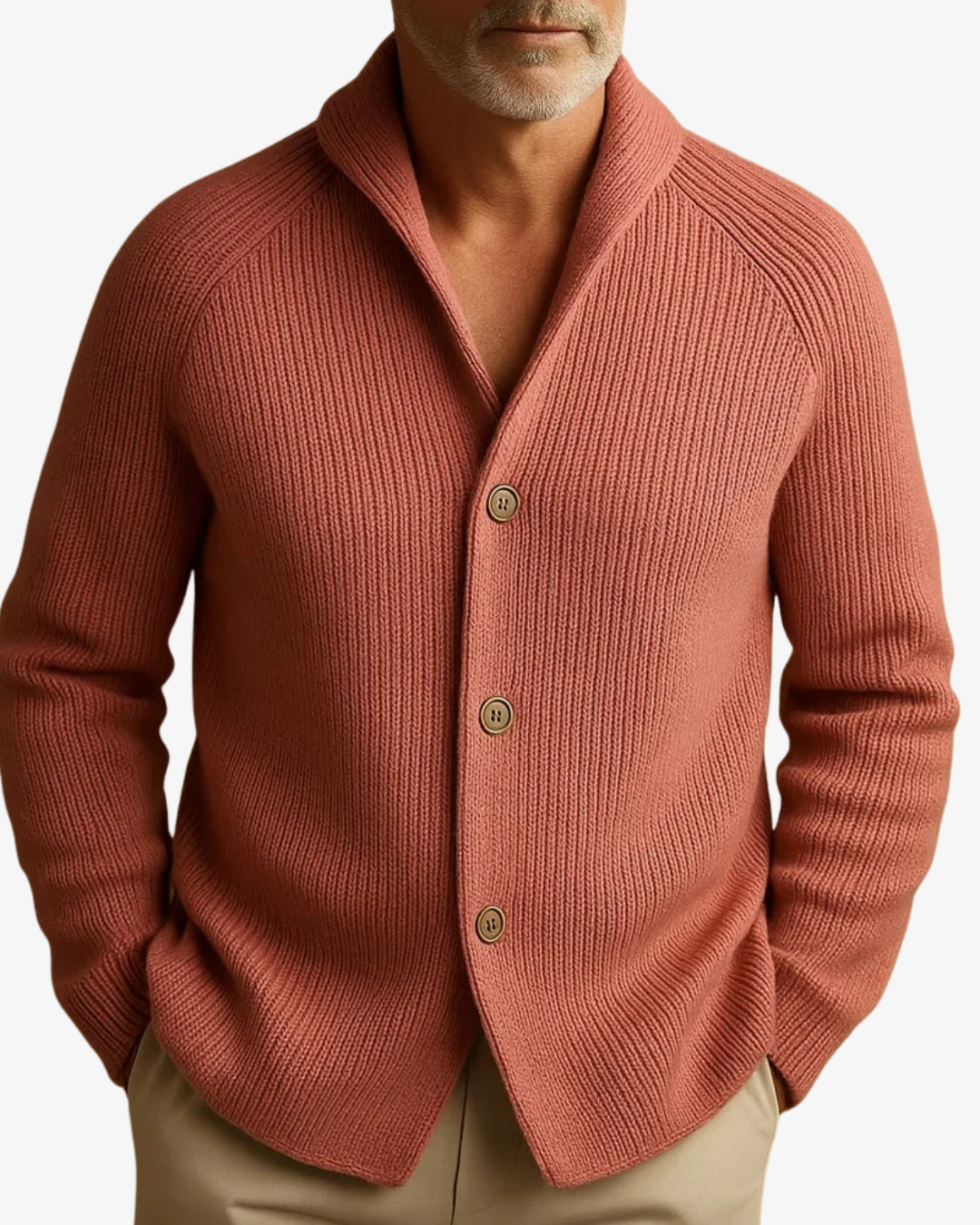 Lynx Black Cardigan | Button-Front Knit, Structured Fit 7