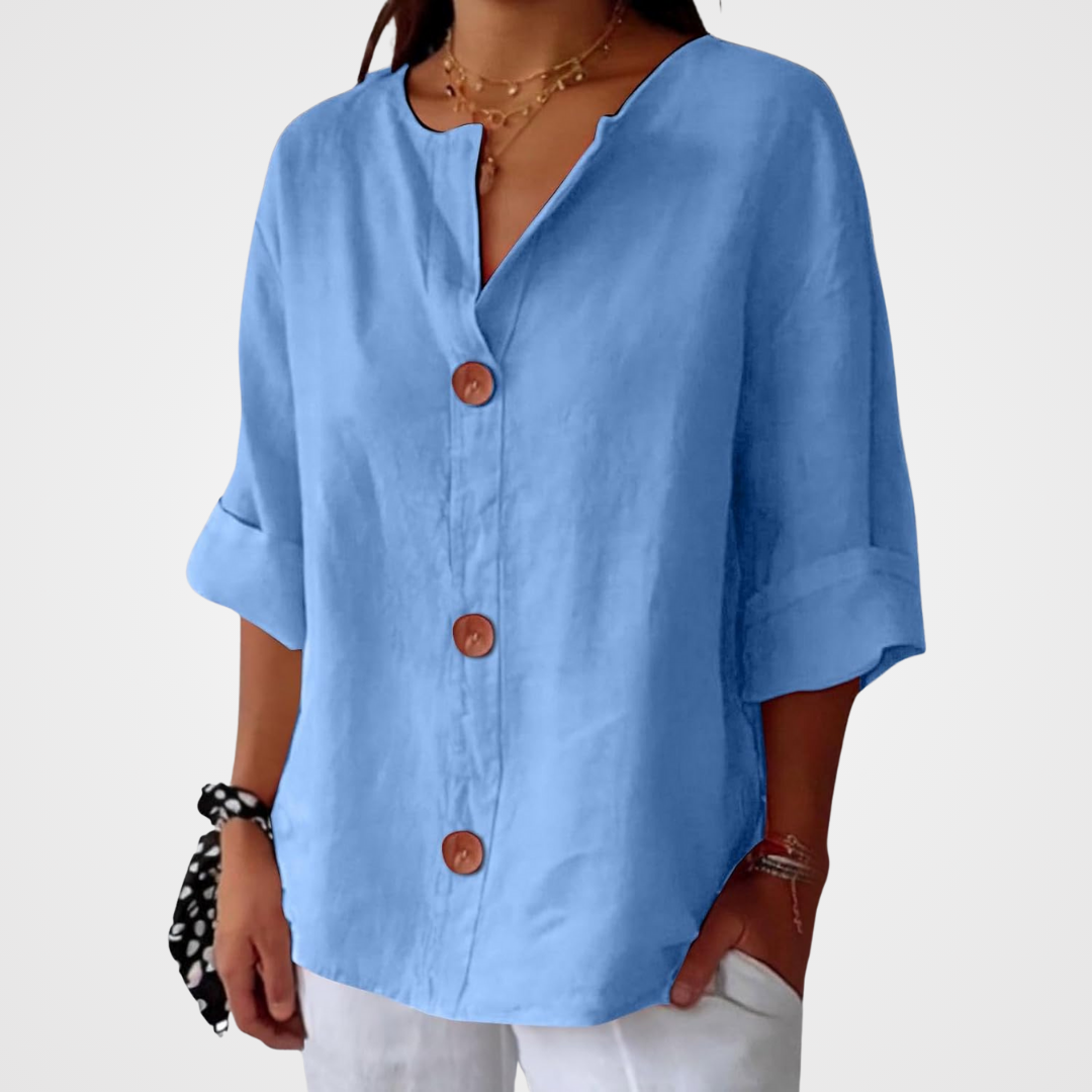 Mara Women's Blouse | Loose Fit, Breathable Summer Top 1