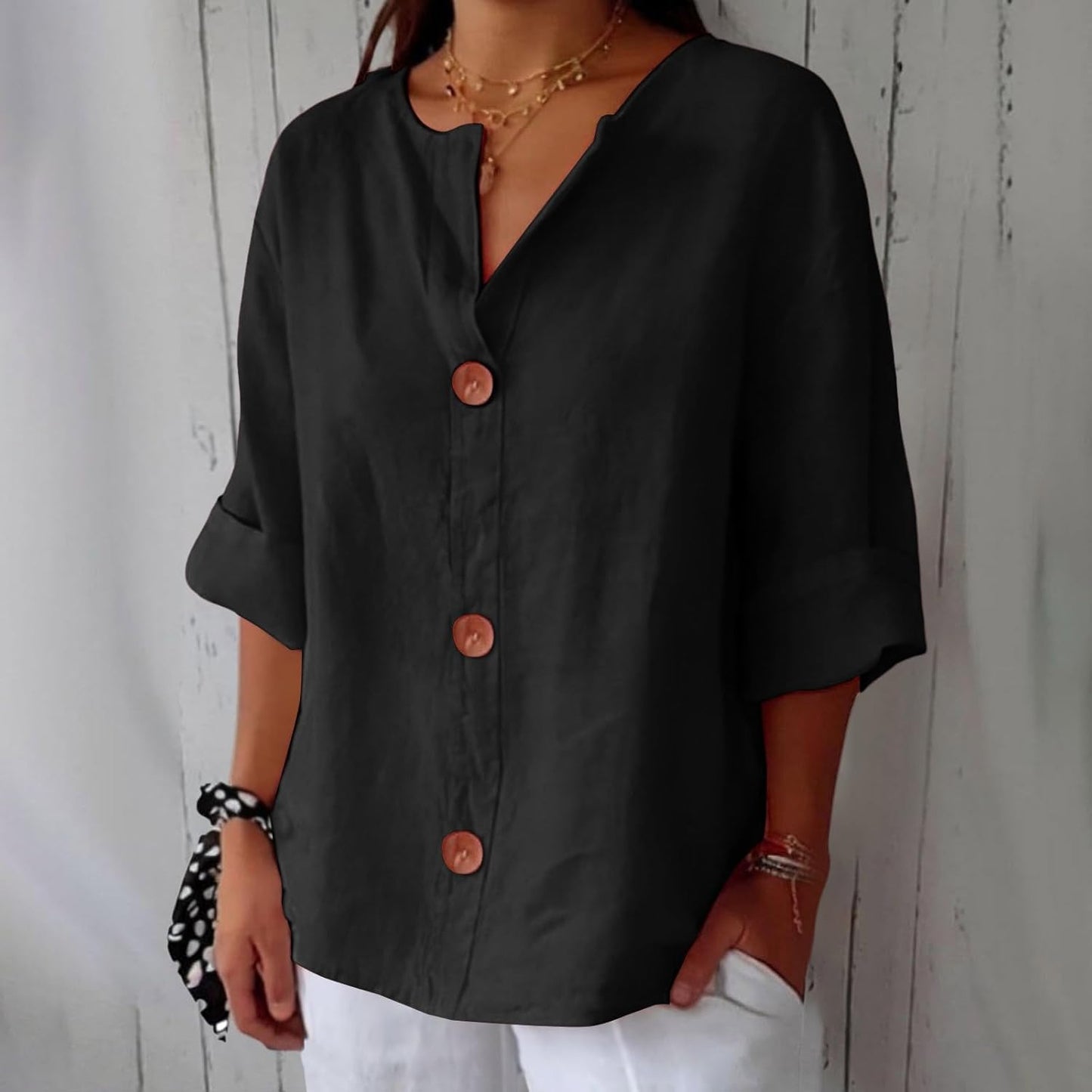 Mara Women's Blouse | Loose Fit, Breathable Summer Top 10