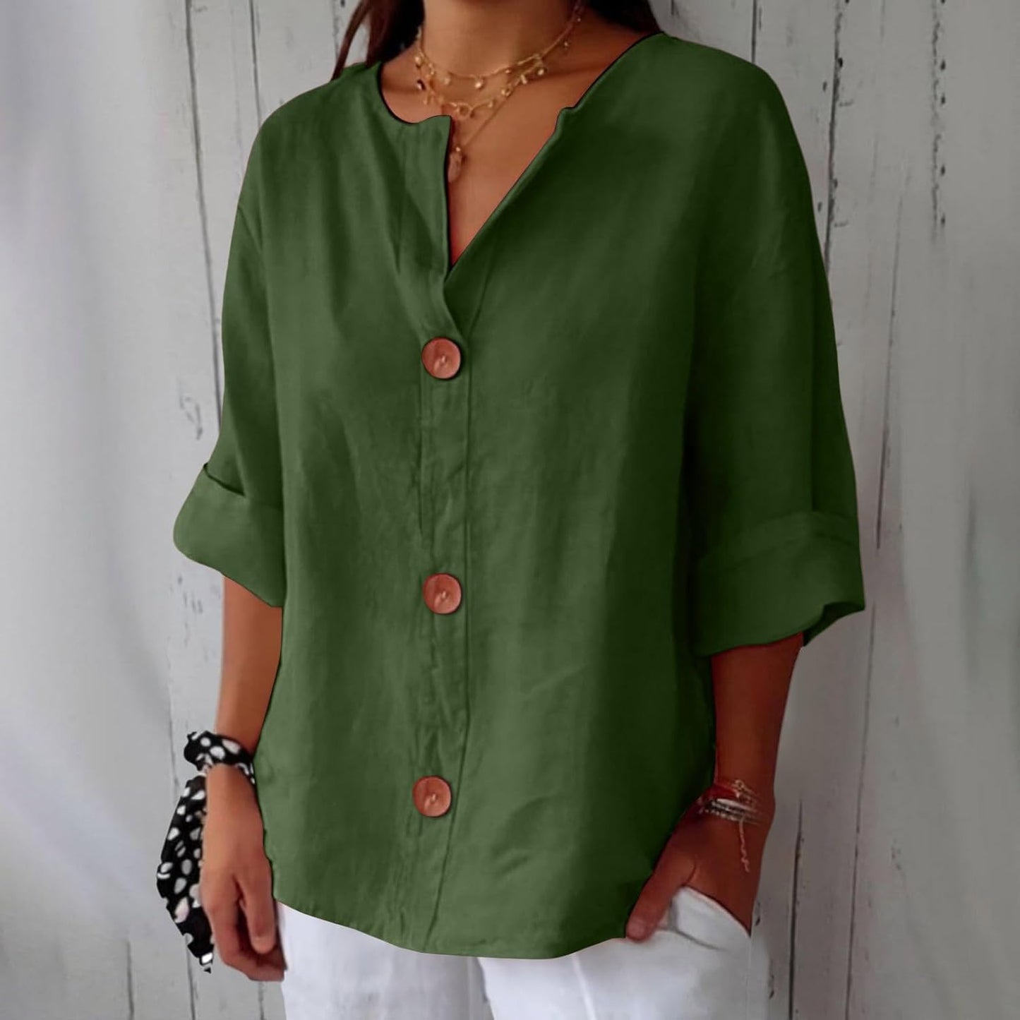Mara Women's Blouse | Loose Fit, Breathable Summer Top 11