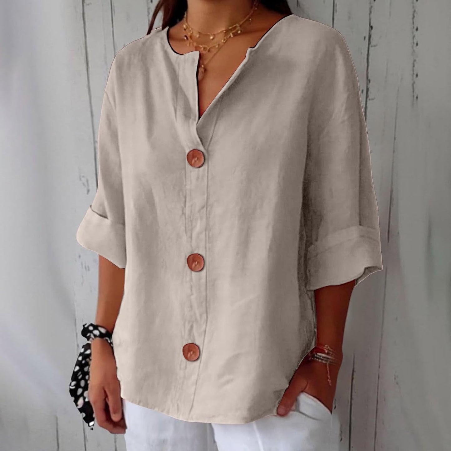 Mara Women's Blouse | Loose Fit, Breathable Summer Top 2