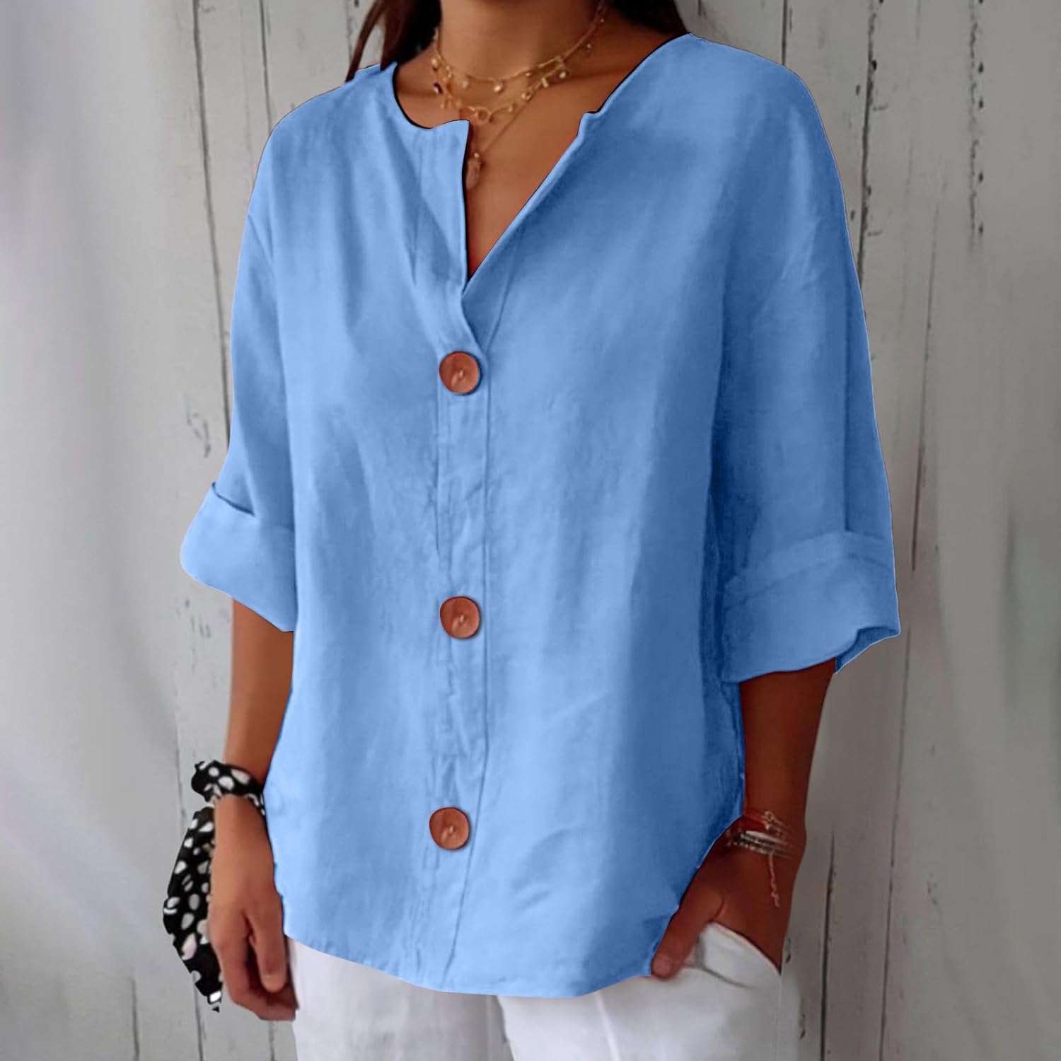 Mara Women's Blouse | Loose Fit, Breathable Summer Top 3