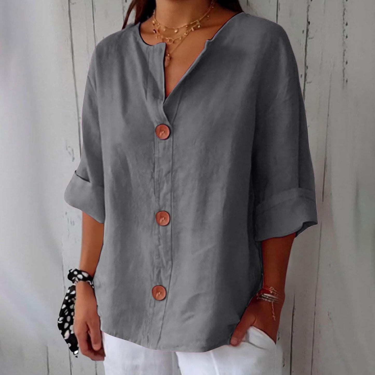 Mara Women's Blouse | Loose Fit, Breathable Summer Top 4