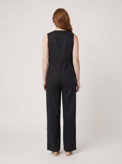 Mira Jumpsuit Women | Linen Blend, Elegant Sleeveless Design 4