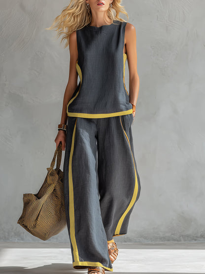 Mira Jumpsuit Women | Sleeveless Wide Leg, Lightweight Fabric 0