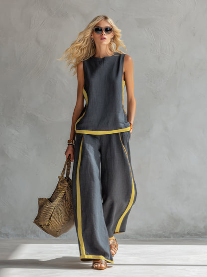 Mira Jumpsuit Women | Sleeveless Wide Leg, Lightweight Fabric 1