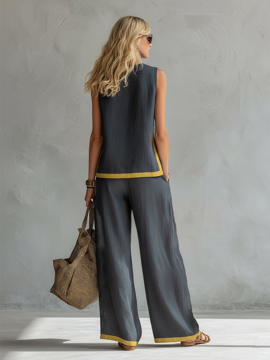 Mira Jumpsuit Women | Sleeveless Wide Leg, Lightweight Fabric 2