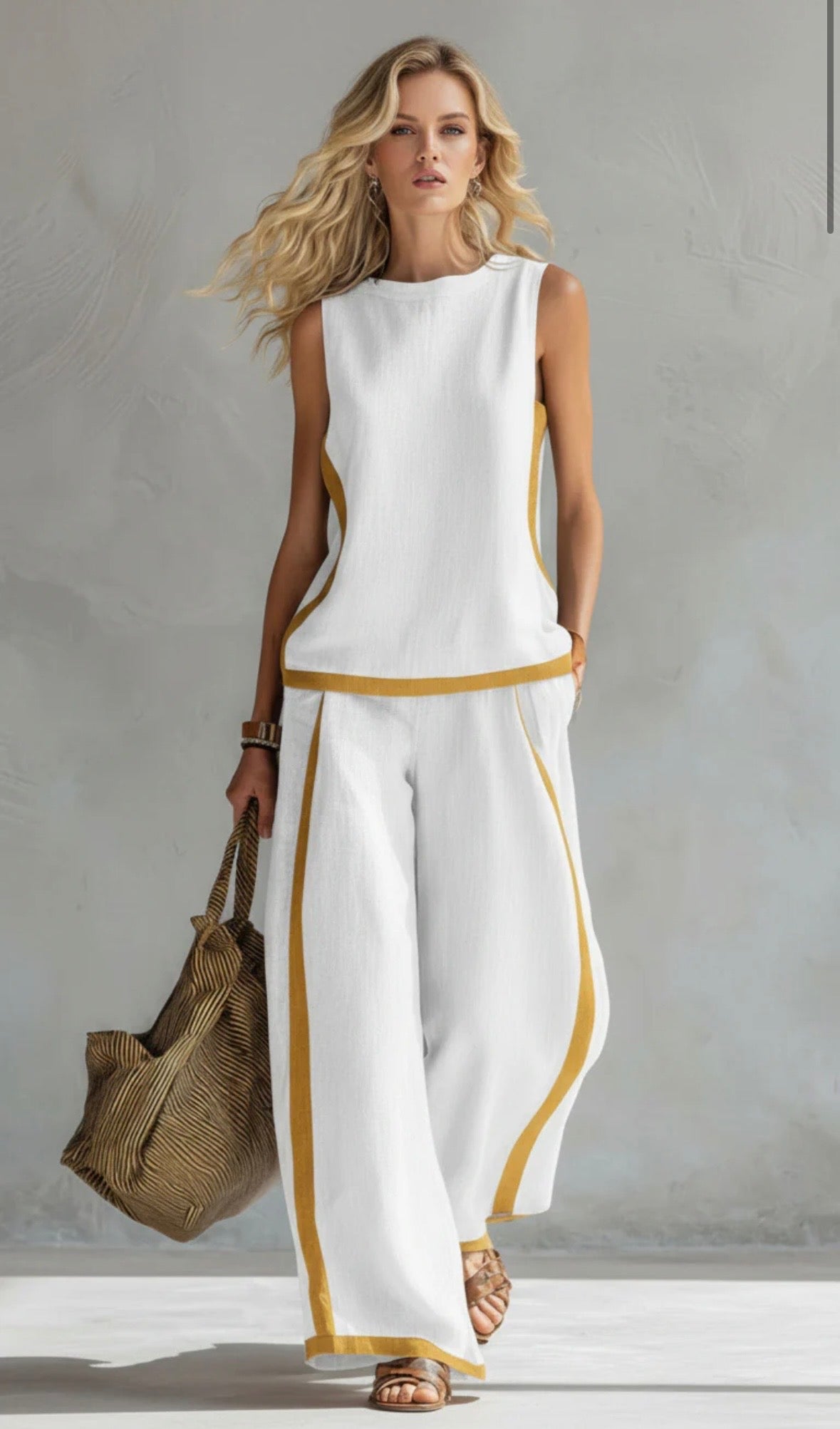 Mira Jumpsuit Women | Sleeveless Wide Leg, Lightweight Fabric 4